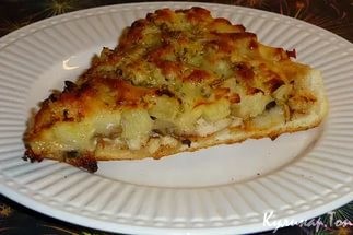 Пицца с курицей и сыром
