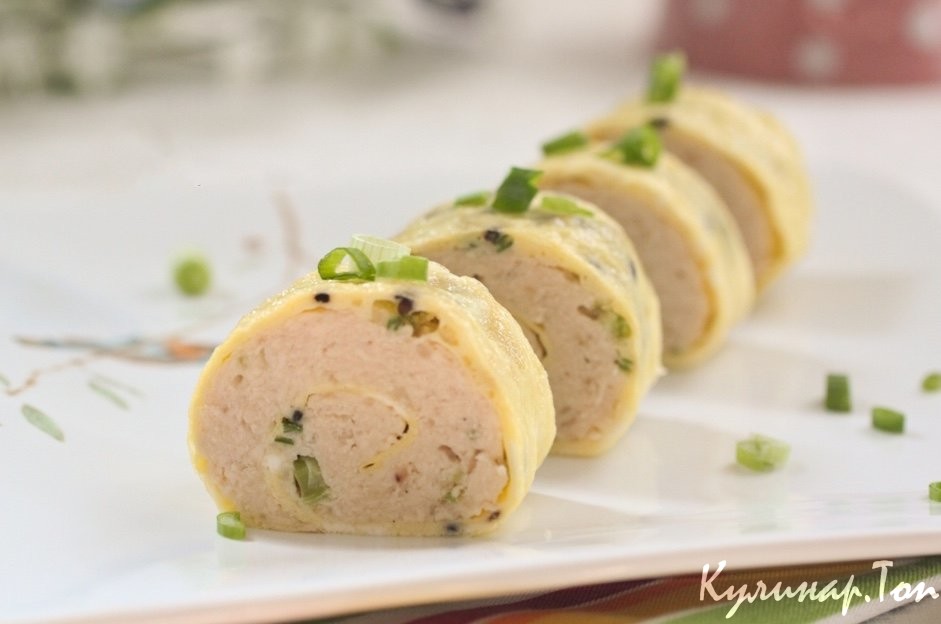 Рулет из куриного фарша