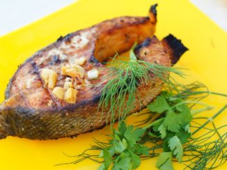 Рыба с огурцами