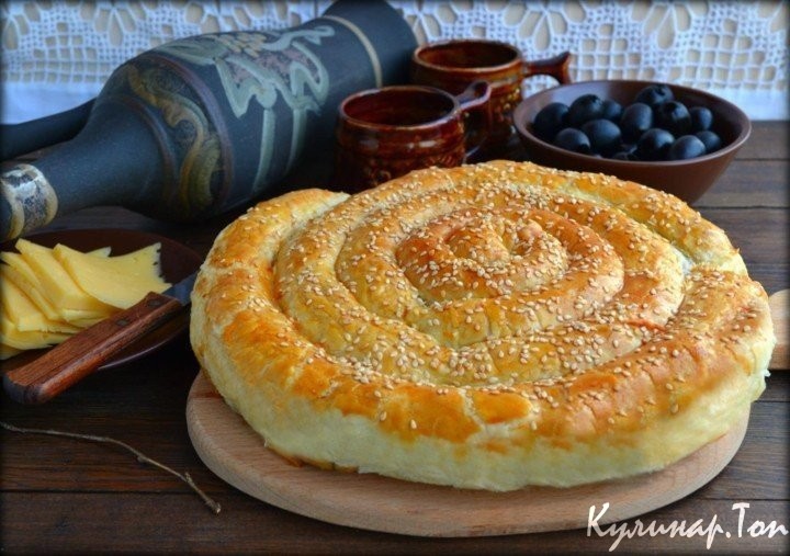 Слоёный пирог "по-деревенски"