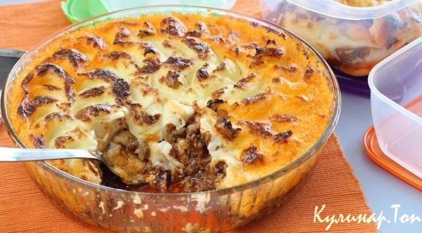 Запеканка из говядины с картофелем и сыром