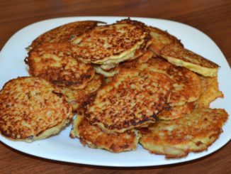 Картофельные оладьи с беконом