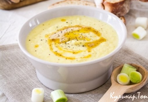 Картофельный суп с луком -пореем Картофельный суп с луком-пореем