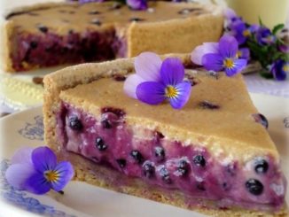 Кофейный пирог с черникой