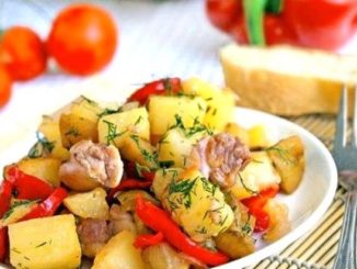 Овощное рагу с курицей