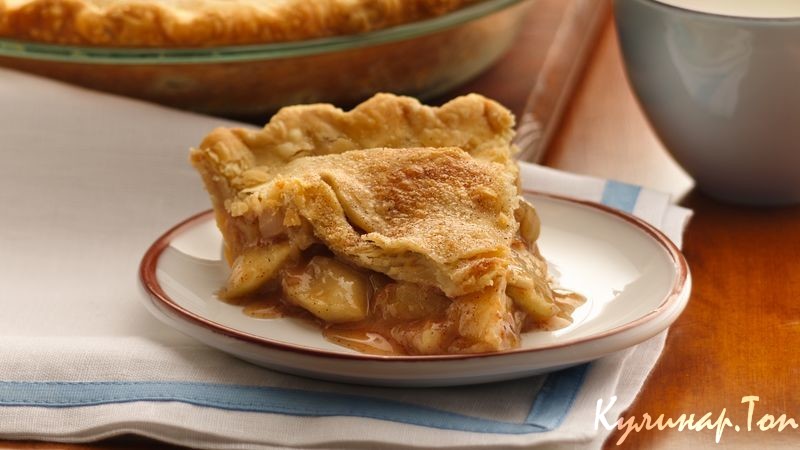 Пирог с лимоном и яблоками