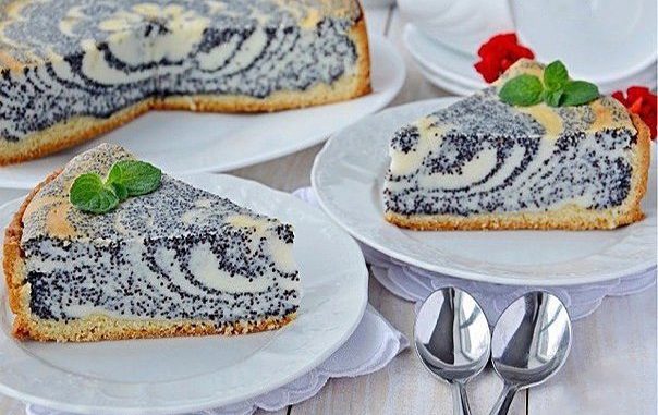 Пирог с творогом и маком Пирог с творогом и маком