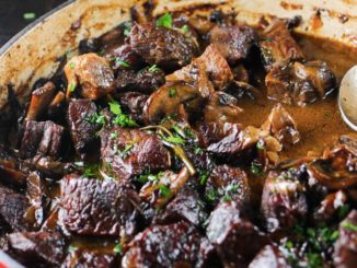 Рагу с мясом и грибами
