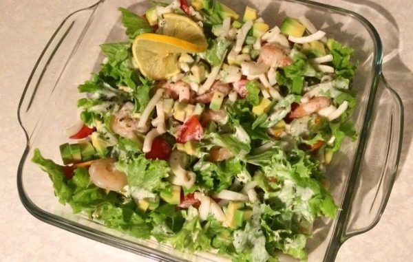 Салат морской с грибами Салат морской с грибами