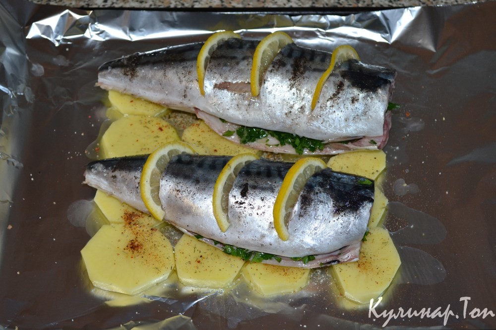 Скумбрия с лимоном