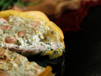 Сырный пирог с картофельной корочкой