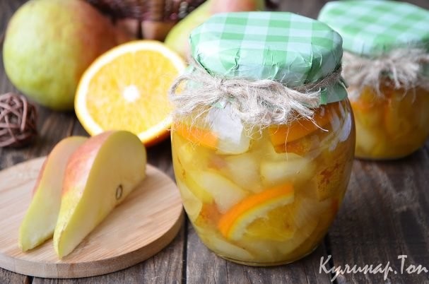 Варенье из груш с апельсином