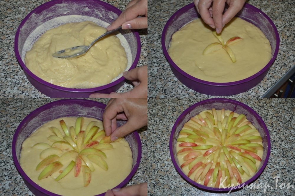 Шарлотка из яблок в духовке