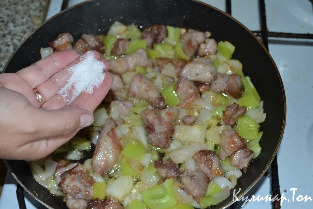 Жареная свинина с дижонской горчицей