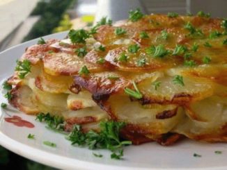Запеканка из картофеля с миндалем