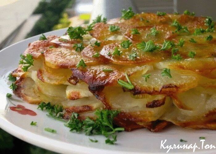 Запеканка из картофеля с миндалем