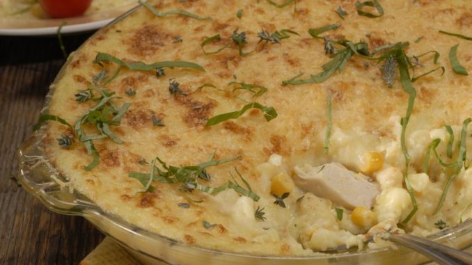 Запеканка с курицей и кукурузой Запеканка с курицей и кукурузой