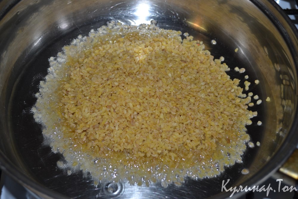 Булгур с курицей и овощами