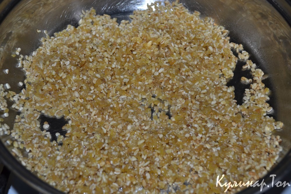 Булгур с курицей и овощами