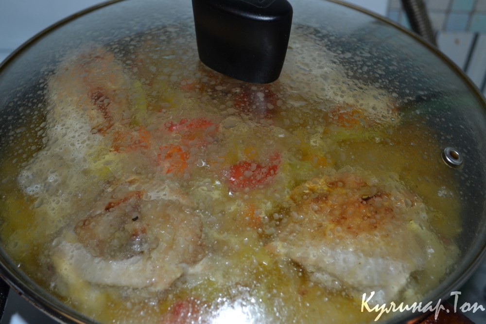Булгур с курицей и овощами