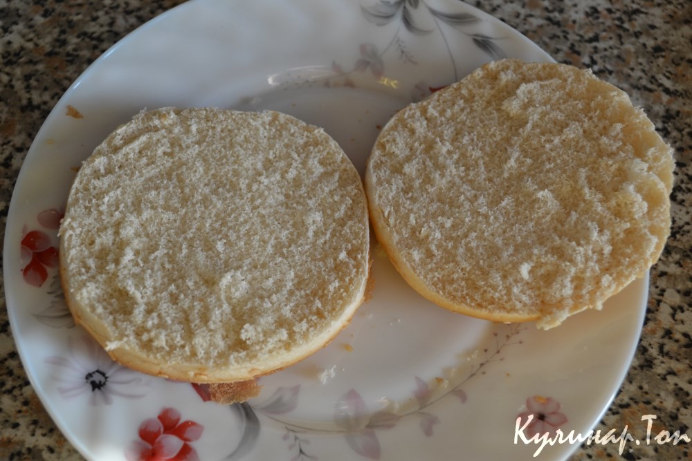 Гамбургер с куриной котлетой