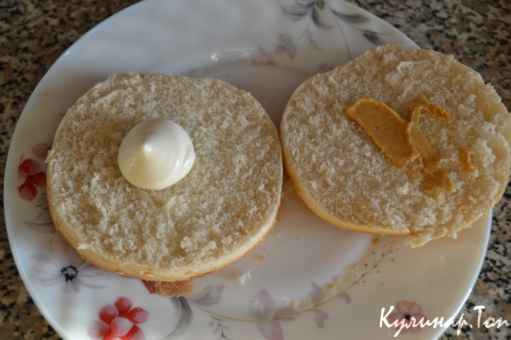 Гамбургер с куриной котлетой