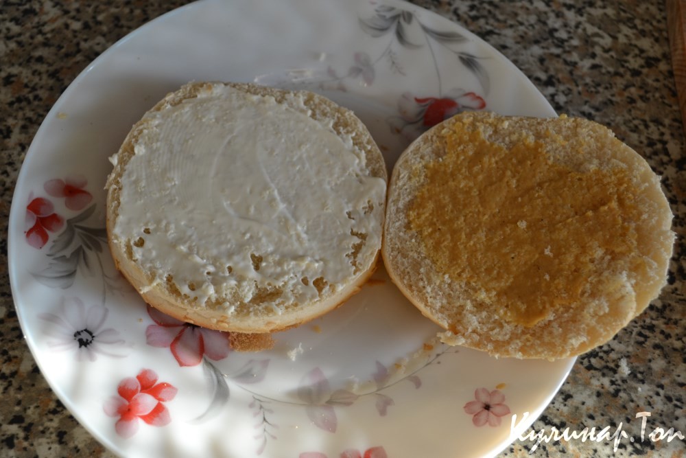 Гамбургер с куриной котлетой