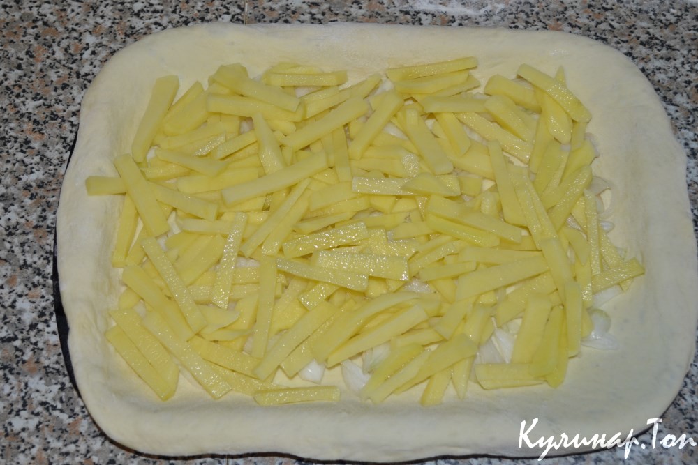 Пирог с картофелем и мясом