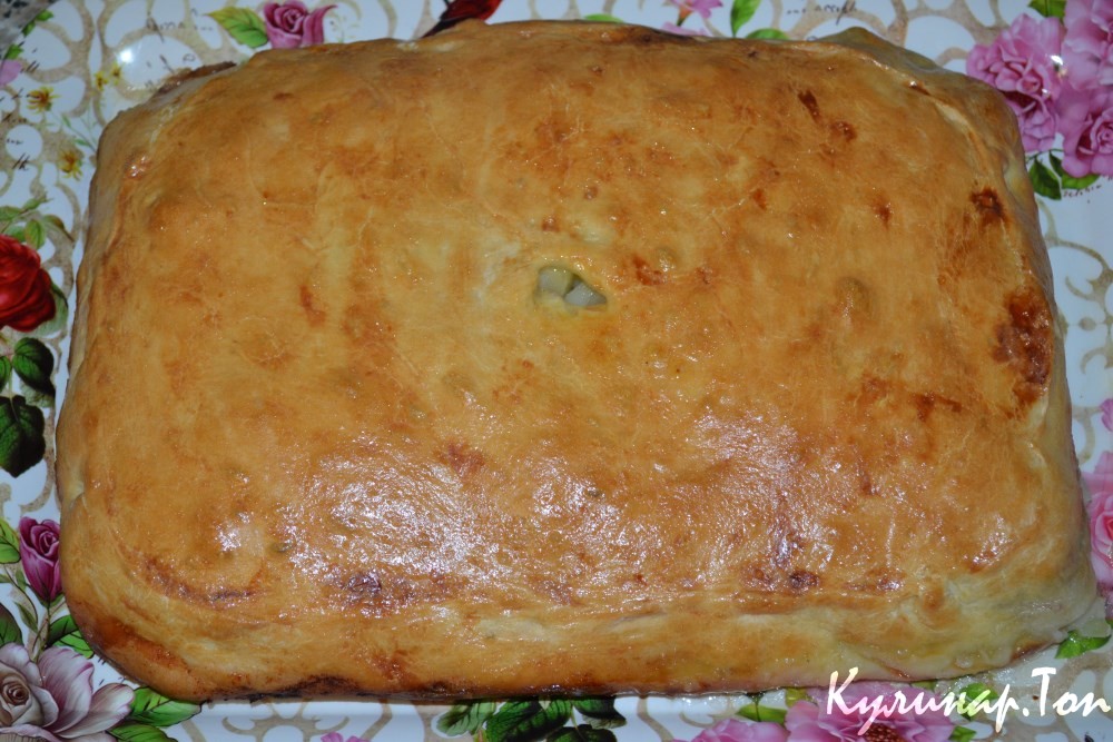 Пирог с картофелем и мясом