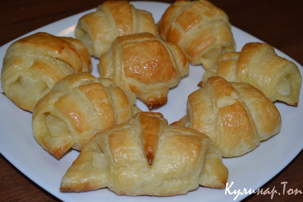 Круассаны с ананасом