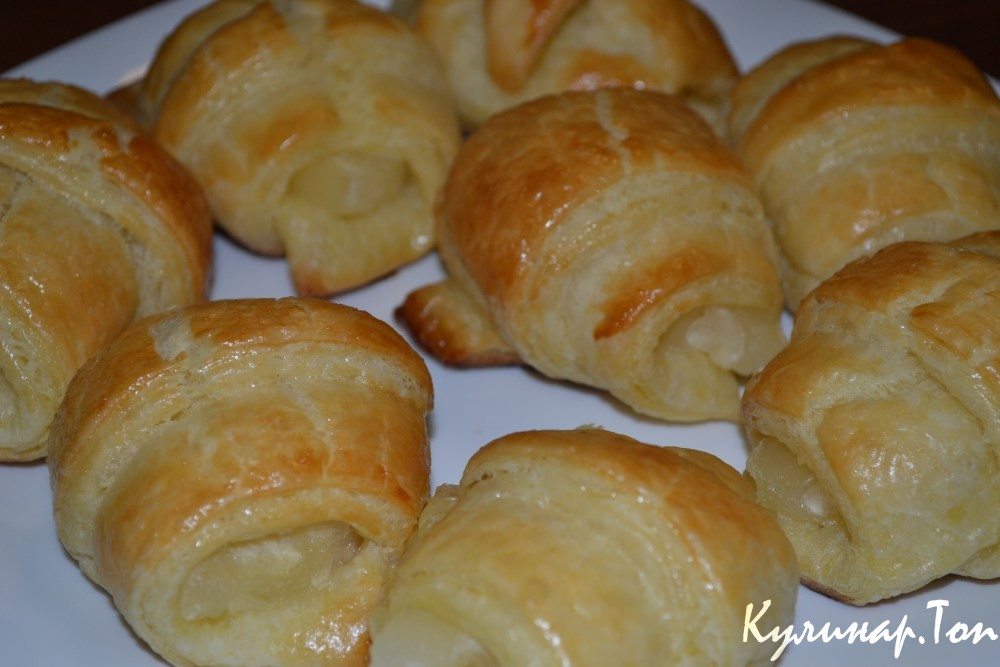 Круассаны с ананасом