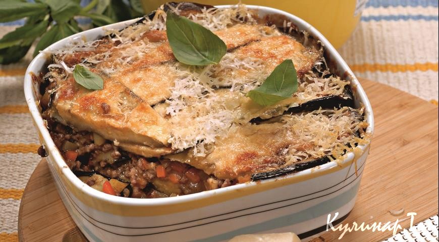 Мусака из баранины с баклажанами
