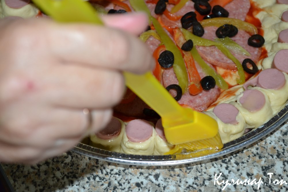 Пицца с сосисками - пошаговый рецепт