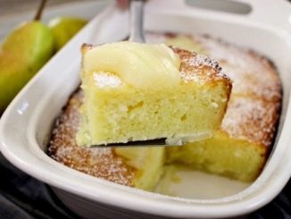Творожная запеканка с грушами