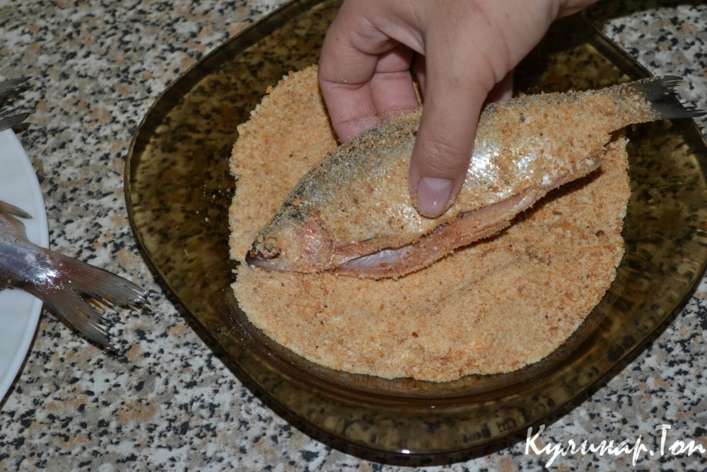 Жаренный сырок с чесноком