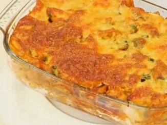 Запеканка из трески с беконом