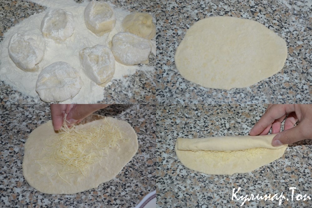Булочки с сыром сулугуни
