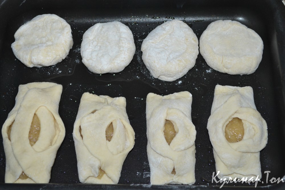 Булочки с яблочным пюре