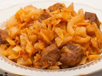 Говядина с капустой