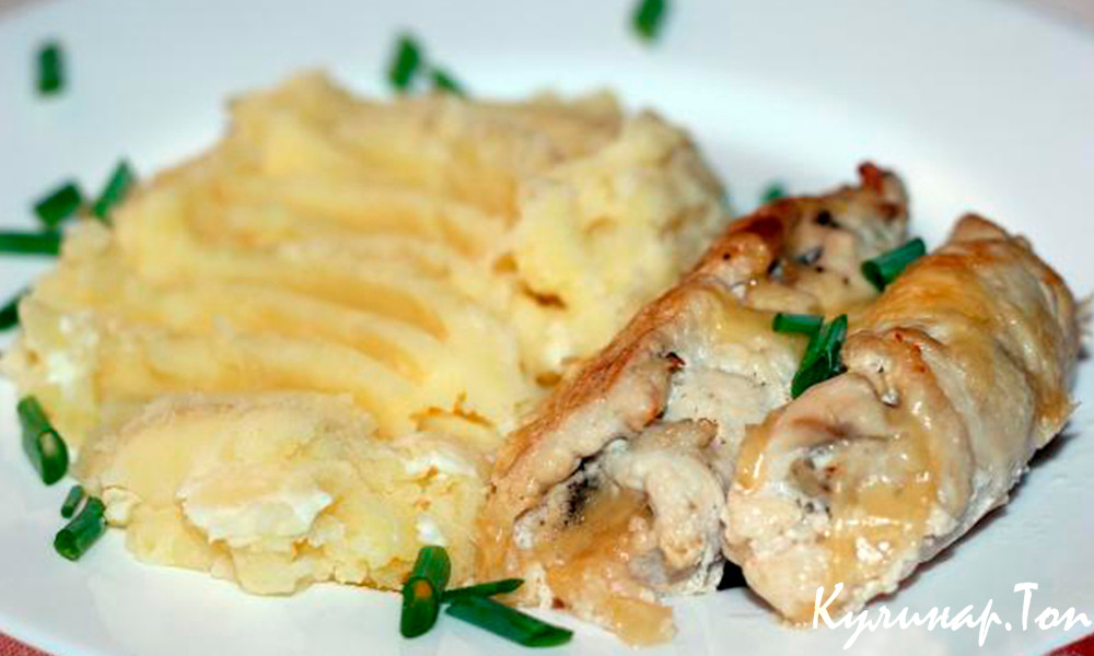 Куриные рулетики с ветчиной и сыром