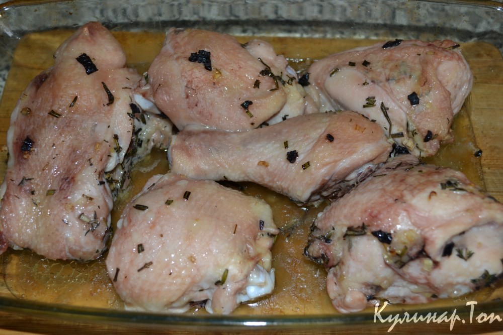 Курочка с ароматными травками
