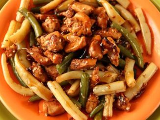 Курица со стручковой фасолью по-мексикански