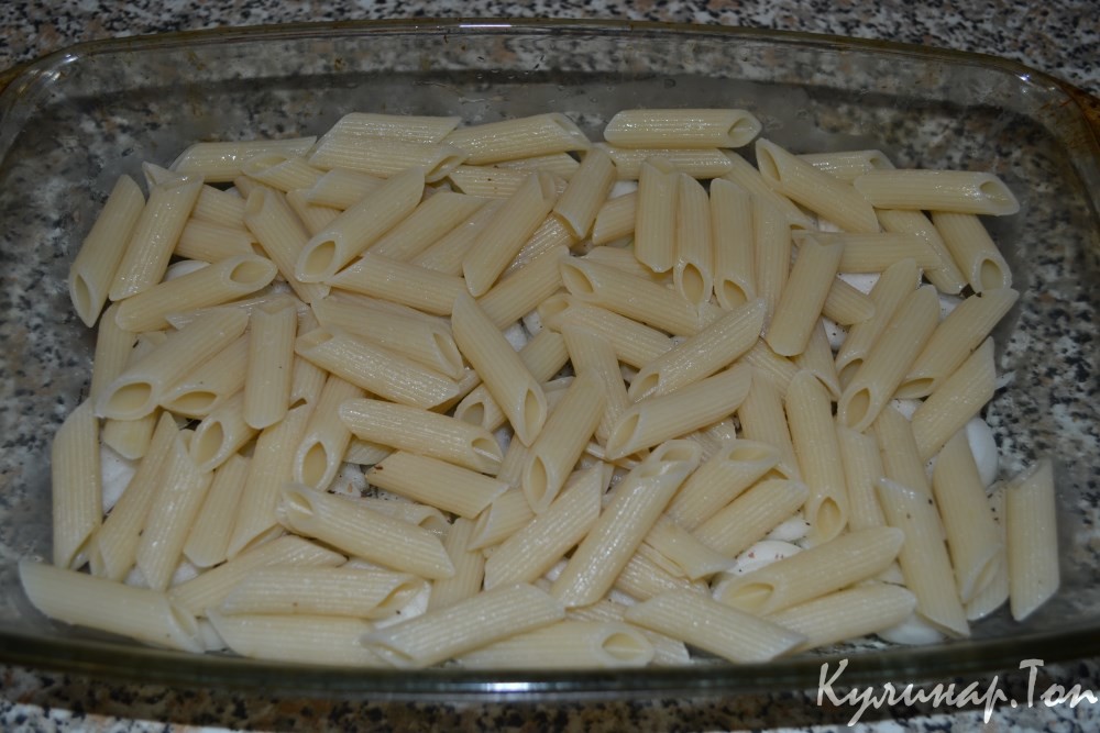 Макаронник с сосисками
