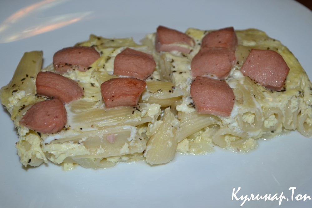 Макаронник с сосисками