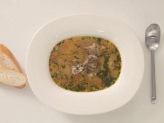 Острый супчик с чесноком