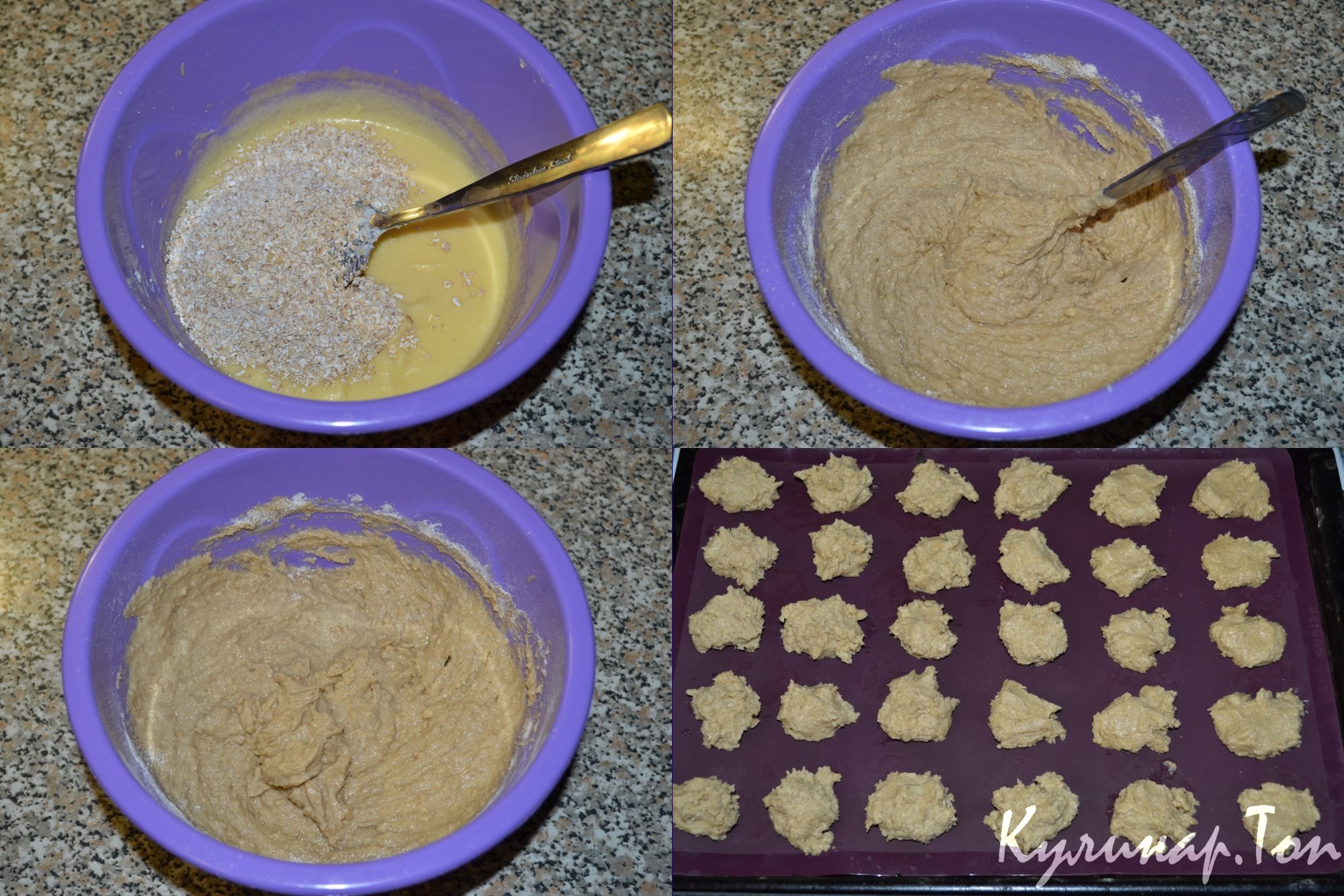 Овсяное печенье с творожным сыром