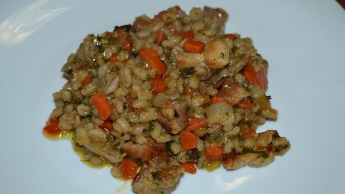 Перловка со свининой-08 Перловка со свининой и овощами