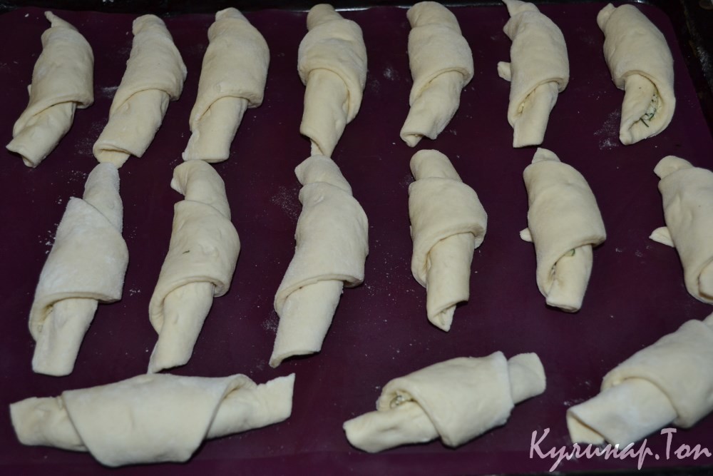 Рогалики с сыром и чесноком
