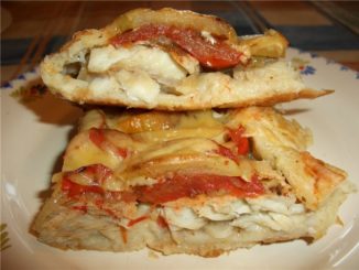 Рыбный пирог с овощами