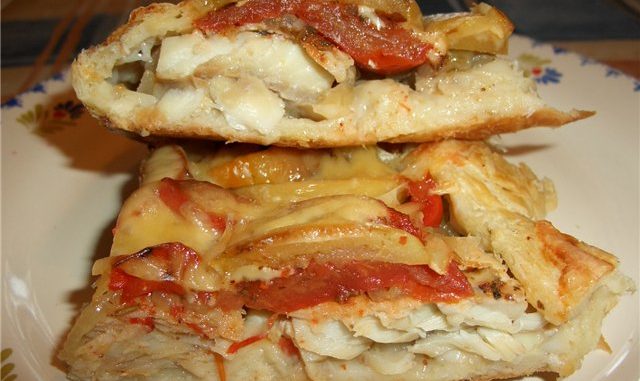 Рыбный пирог с овощами Рыбный пирог с овощами